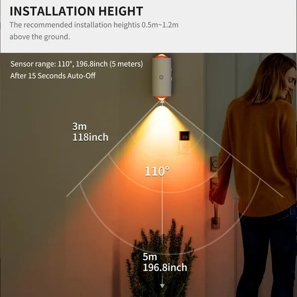 4pcs Rechargeable LED Night Light Wall Lamp Commercial StrobeLight Multi-color Mode Dimmable Indoor Light Magnetic - view 4