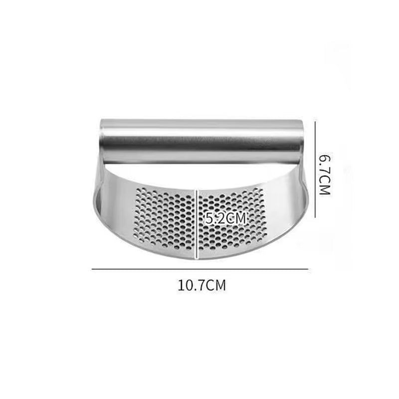 Multi-function Manual Garlic Press Stainless Steel Garlic Presse Curved Garlic Grinding Slicer Chopper Home Cooking - view 5