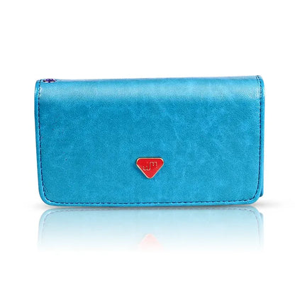 Women Wristlet Wallet PU Leather Lady Purse Credit Card Holder 4 Card Slots 3 Money Pouches 1 Coin Pocket - view 2