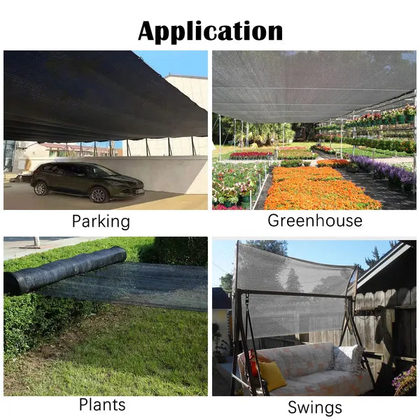 6.5ft*12ft Black Sunshade Netting Fabric With High-strength UV Protection, Perfect For Plant Protection. - view 2