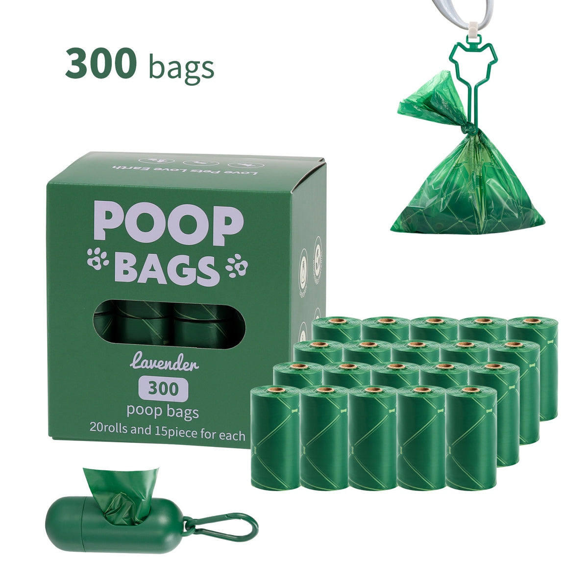 Handle Dog Waste Bag EPI Vest Poop Picking Bags Degradable Cat Litter Bag - view 6