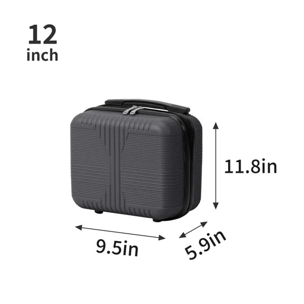 Non-TSA Customs Lock 5-in-1 PP Trolley Case, 12in, 16in, 20in, 24in, 28in, PP, Dark Gray - view 3