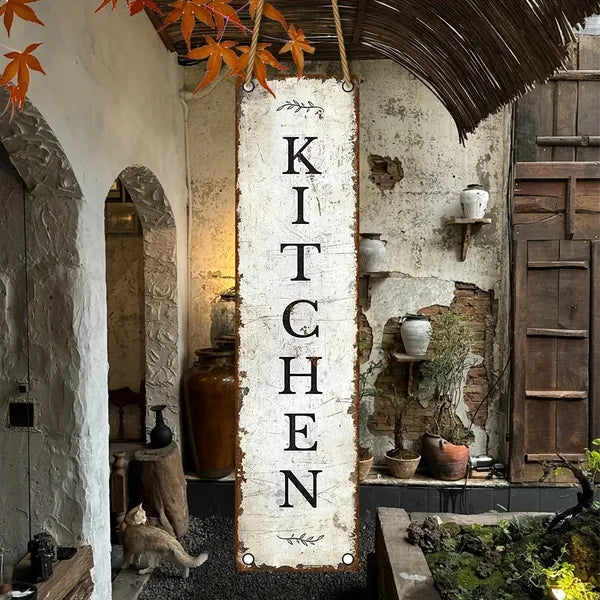 Vintage Wooden Hanging Sign Farmhouse Kitchen Dining Wall Decor Home Wall Art Easy Install Sturdy - view 4