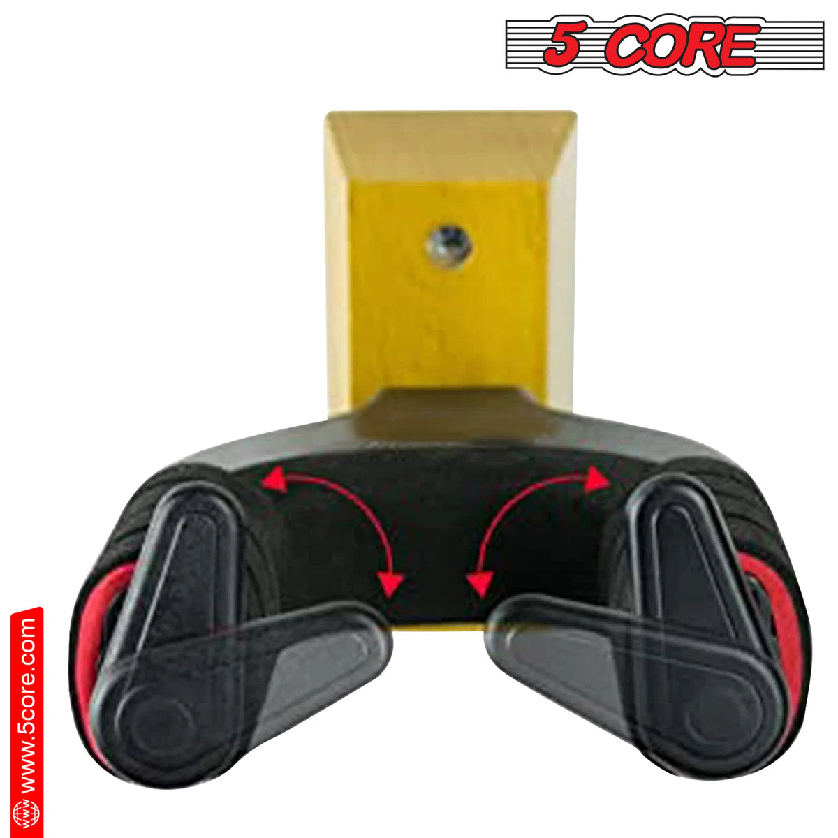 5Core Guitar Wall Mount Hanger Hook Metal Base Soft Padding Adjustable Rotatable Holder - view 7