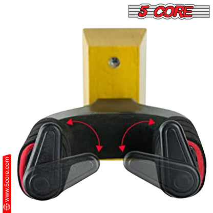 5Core Guitar Wall Mount Hanger Hook Metal Base Soft Padding Adjustable Rotatable Holder - view 7