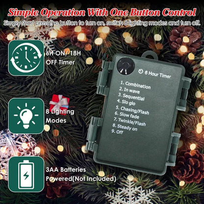 2Pcs Battery Powered Lighted Christmas Tree Urn Filler With Light Artificial Xmas Trees Light With Berries Balls LED - view 9