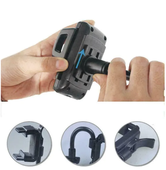 Universal Car Rearview Mirror Mount Stand Holder Cradle For Cell Phone GPS - view 2