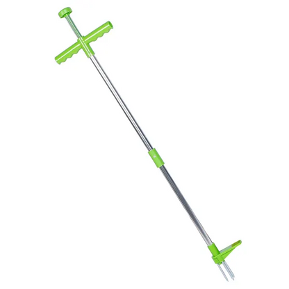 Weed Puller Twister Stand Up Root Removal Hand Tool 3 Claws Aluminum - view 3