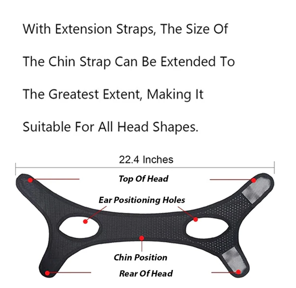 Anti Snoring Chin Strap Sleep Apnea Snore Stop Belt Snoreless Sleep Jaw Solution - view 6