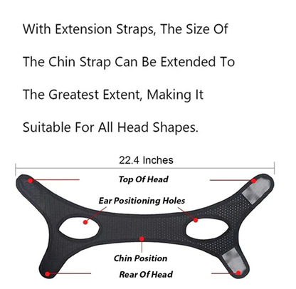 Anti Snoring Chin Strap Sleep Apnea Snore Stop Belt Snoreless Sleep Jaw Solution - view 6