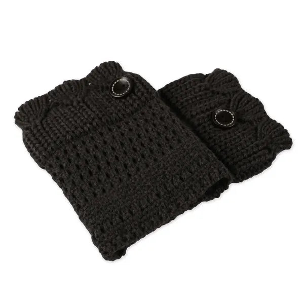 Women Winter Crochet Knit Leg Warmers - view 3