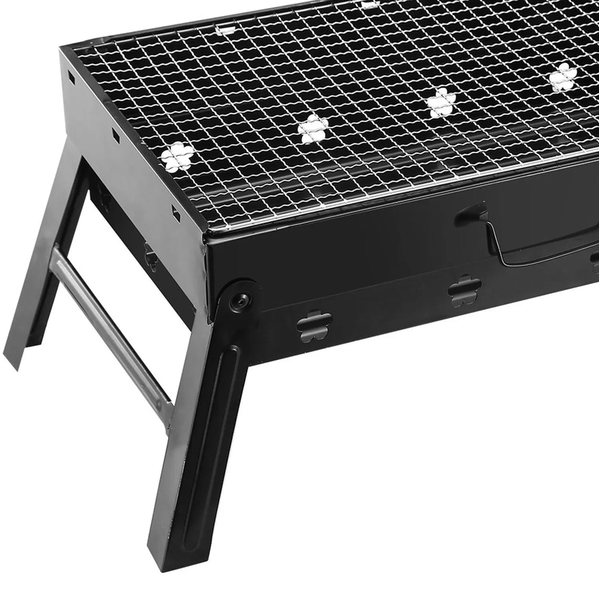 Portable BBQ Grill Foldable Charcoal Grill Lightweight Smoker Grill For Camping Picnics Garden Grilling - view 3