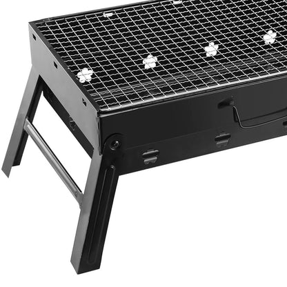 Portable BBQ Grill Foldable Charcoal Grill Lightweight Smoker Grill For Camping Picnics Garden Grilling - view 3