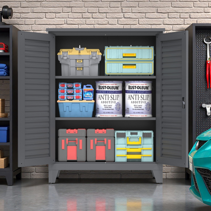 47'' Tall Metal Tool Storage Cabinet, With Ample Storage Space For Garage,Warehouse,Garden,Office, Living Room,Bathroom - view 6