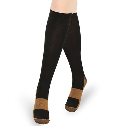 Unisex Copper Compression Socks Women Man Durable Hose Graduated Support Socks For Running Nursing Shin Splints Edema - view 8