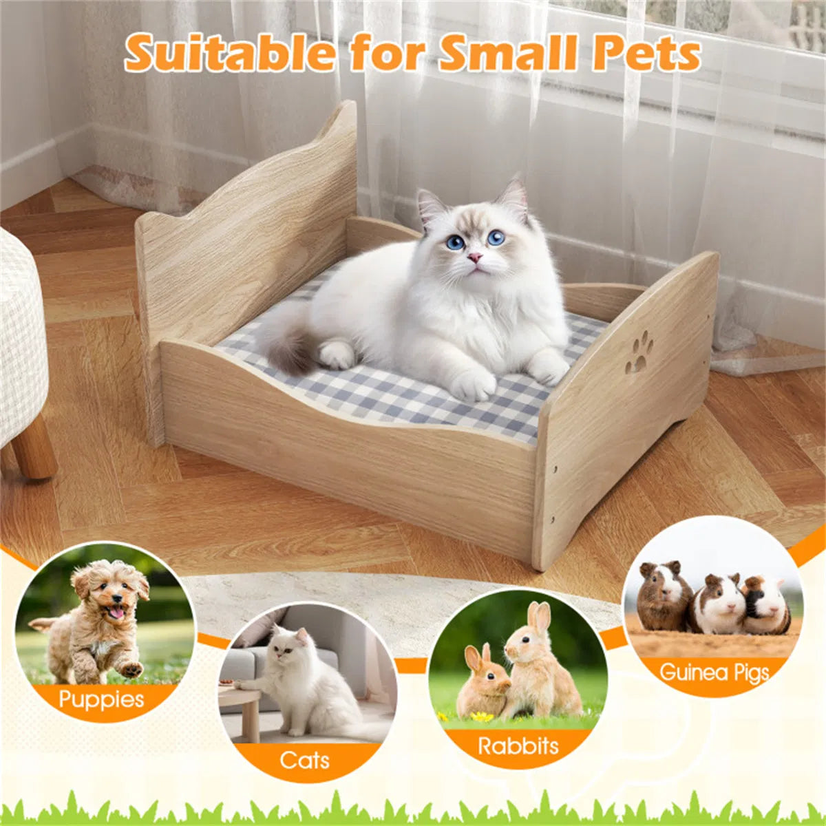 Elevated Pet Bed Frame 21" x 18" x 20" - view 8