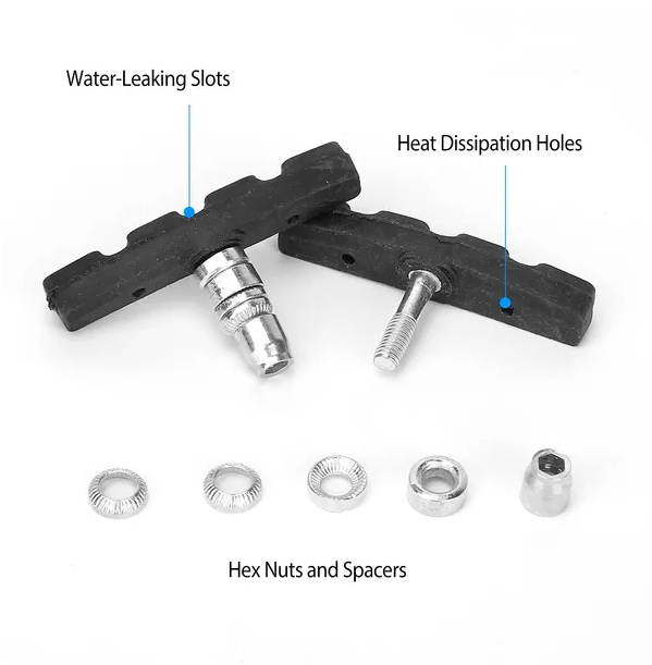 5 Pairs V Bike Brake Pads Road Mountain Bicycle V-Brake Blocks Set 70mm Non-Slip V Bicycle Stop Caliper - view 4