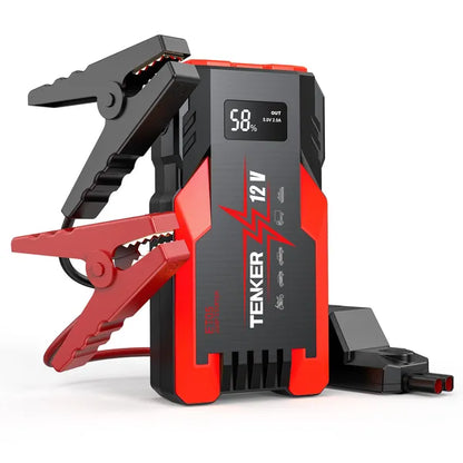 4000 AMP PEAK Car Jump Starter Jumper Box 51.8WH Power Bank 12V Battery Charger 7.2L Gas Engine 5.5L Diesel Engine LCD