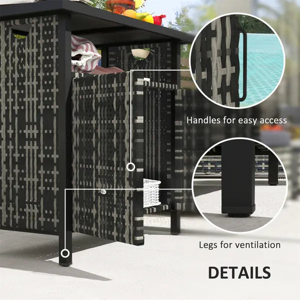 Rattan Storage Cabinet/Storage Cabinets/Lockers - view 5