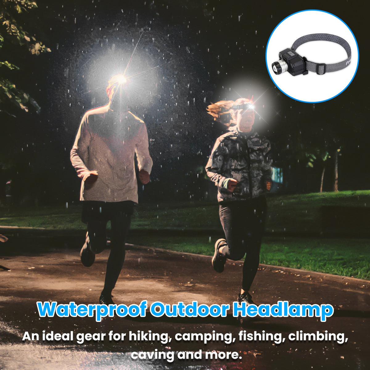 1Pc Motion Sensor LED Headlamp Zoomable Headlamp Flashlight Waterproof Outdoor Emergency Headlight With 3 Lighting Modes - view 5