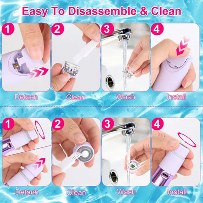 2 In 1 Bikini Trimmer For Women Dual Head Cordless Body Shaver IPX5 Waterproof Rechargeable Pubic Hair Razor Wet - view 9