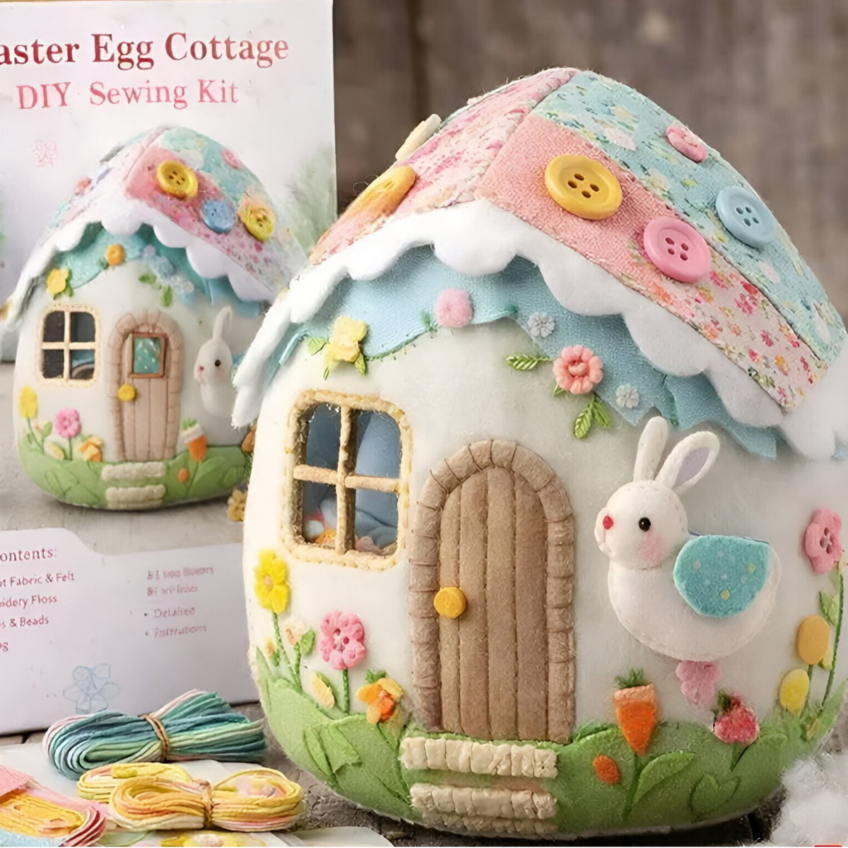Easter Egg House DIY Sewing Kit