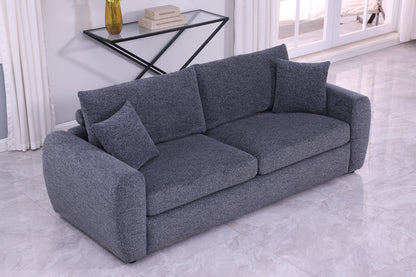 Modern Minimalist Comfortable Fabric GREY Sofa - view 4