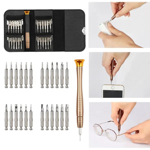 25 In 1 Multipurpose Precision Screwdriver Wallet Kit Repair Tools - view 5