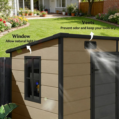 Outdoor Garden Storage Shed Tool House - view 4