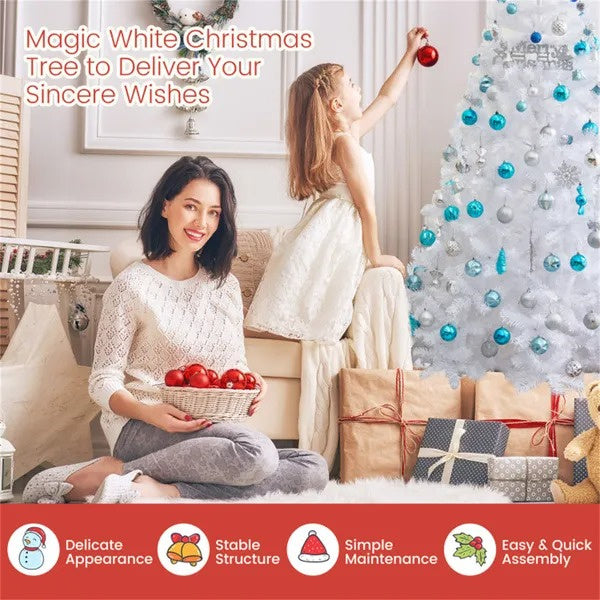 7 Feet White Christmas Tree - view 2