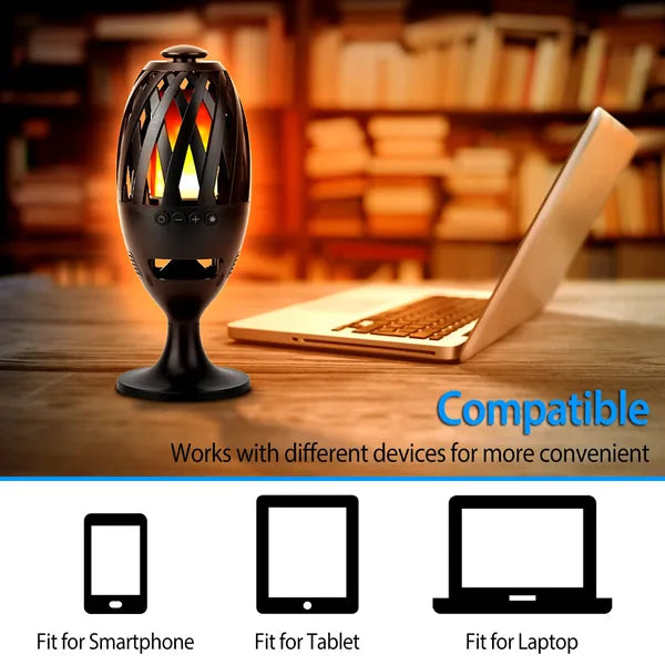 LED Flame Speakers Torch Wireless Speaker Waterproof Stereo Bass Speaker Outdoor Light-Up Speaker Atmosphere LED - view 5
