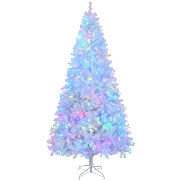 7 FT Pre-lit Artificial Christmas Tree, APP Controlled Xmas Tree Hinged Branches With 400 RGB Lights And 1150 Branch - view 2