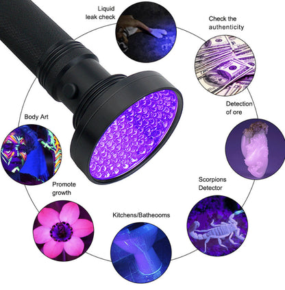 UV Ultraviolet Light LED Flashlight BlackLight 395nM Inspection Lamp Torch - view 4