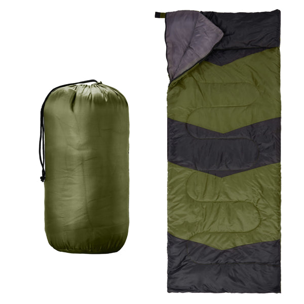 Lightweight Sleeping Bag For Backpacking, Hiking, Waterproof Compact Envelope Sleeping Bag For Cold & Warm Weather
