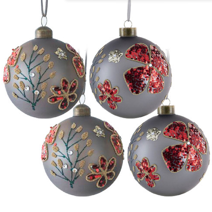 D4.7 Christmas Ball Ornaments, Glass Decorative Hanging Ball Christmas Tree Ornaments For Holiday Party Decorations - view 7