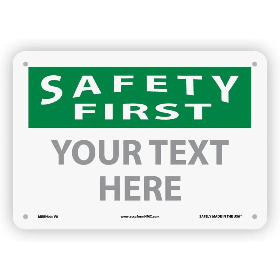 Custom OSHA Style Safety Caution Sign - view 10