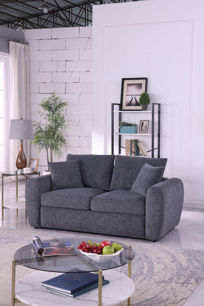 Modern Minimalist Comfortable Compressed GREY Sofa - view 9