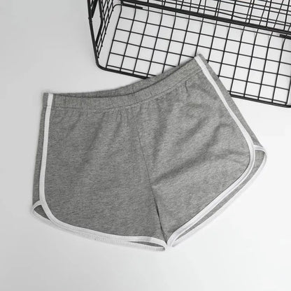 High Waist Drawstring Lounge Shorts Summer Casual Loose Fit Cotton Shorts For Women - view 6