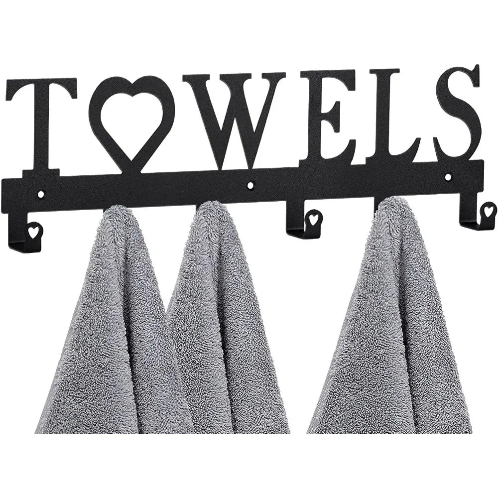 1pc Premium Metal Wall - Mounted Towel Hook - Space - Saving 6 - Hook Storage. The Simple Punch Installation Fits - view 5