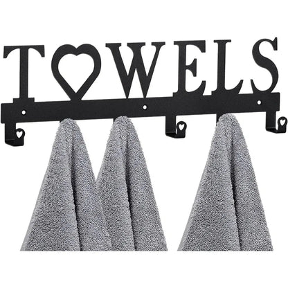 1pc Premium Metal Wall - Mounted Towel Hook - Space - Saving 6 - Hook Storage. The Simple Punch Installation Fits - view 5