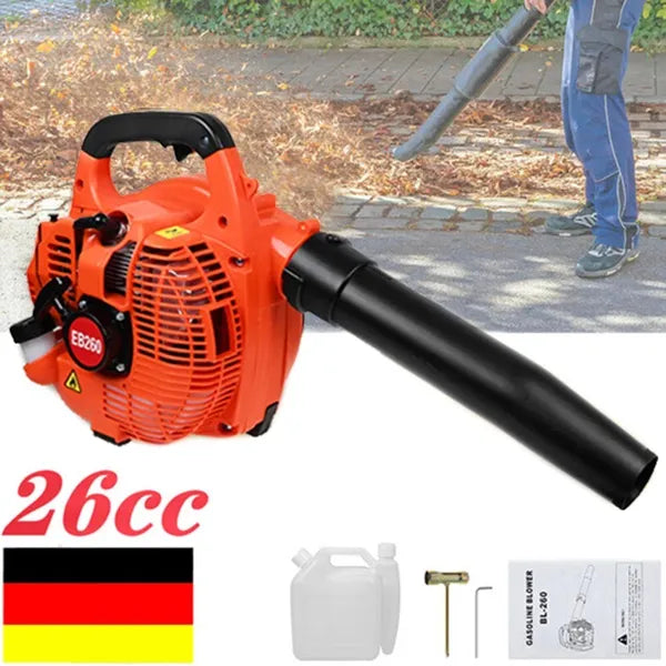26cc 2-Stroke Gas Leaf Blower, Handheld Petrol Garden Blower, Vacuum Sweeper - view 5