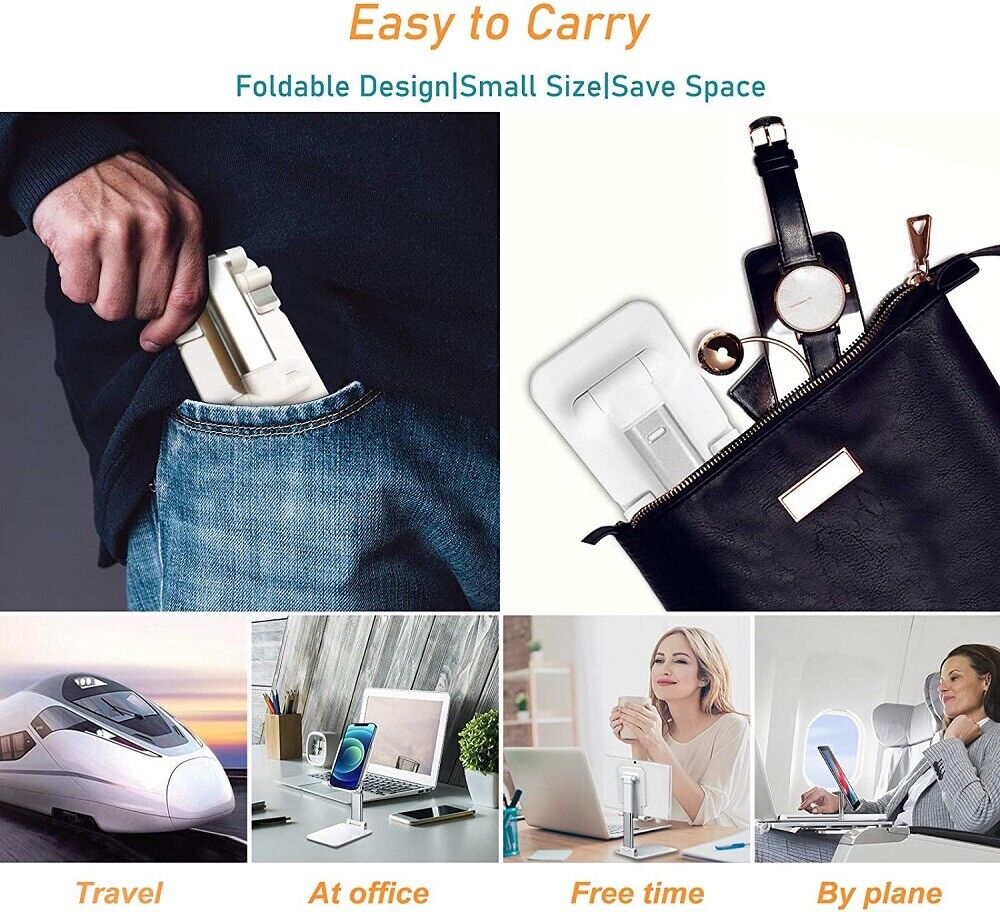 Cell Phone Stand Desktop Holder Tablet Stand Mount Mobile Phone Desktop Tablet Holder Table Cell Foldable Extend - view 7
