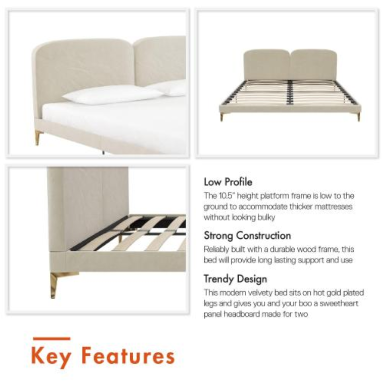 Coco Upholstered Bed - view 7