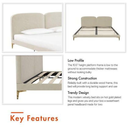 Coco Upholstered Bed - view 7