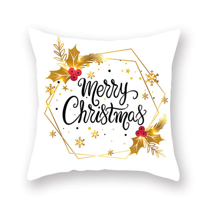 Home Golden Christmas Pillow Cover - view 7