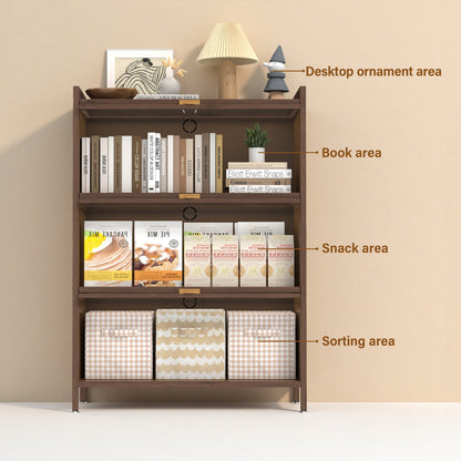 44'' Tall Metal 3 Flip Doors Cabinet, With Ample Storage Space For Bedroom, Office, Living Room, Hallway - view 5