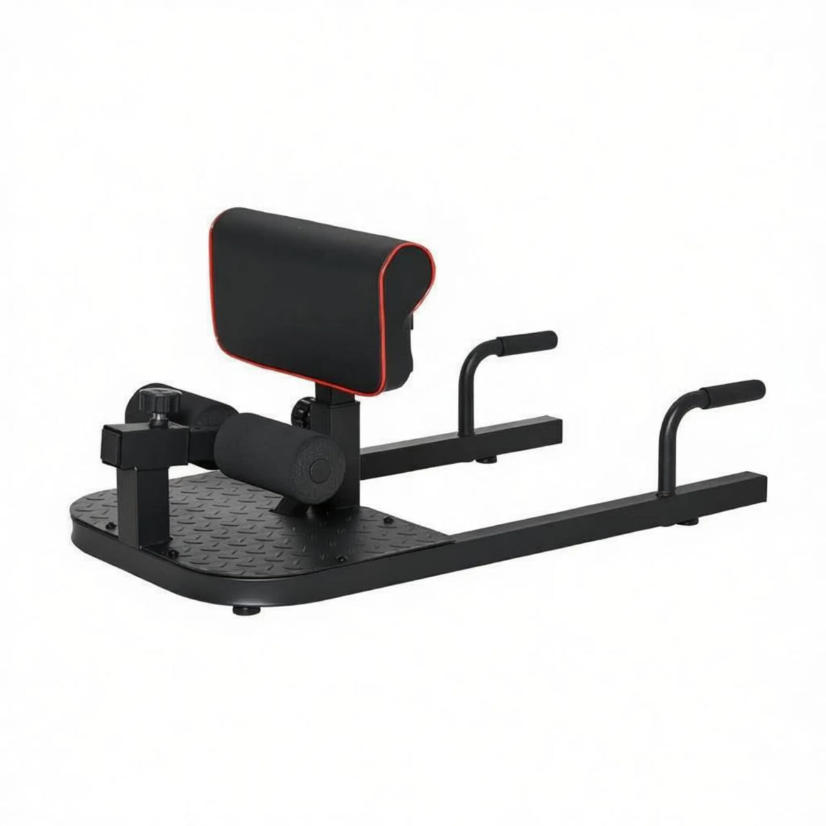 Black 3-in-1 Padded Push Up Sit Up Squat Machine: All-in-One Home Gym Fitness Equipment for Core & Lower Body Workout - view 3