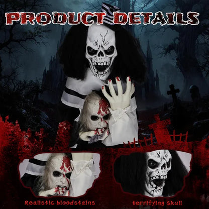 1.8ft Halloween Decoration Scary Clown, Sound-Actived Party Decor With Creepy Sound - view 5