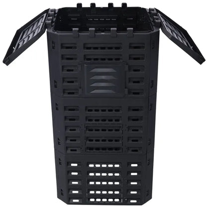 Garden Composter Bin Made From Recycled Plastic - 132 Gallons - 500Liter Large Compost Bin