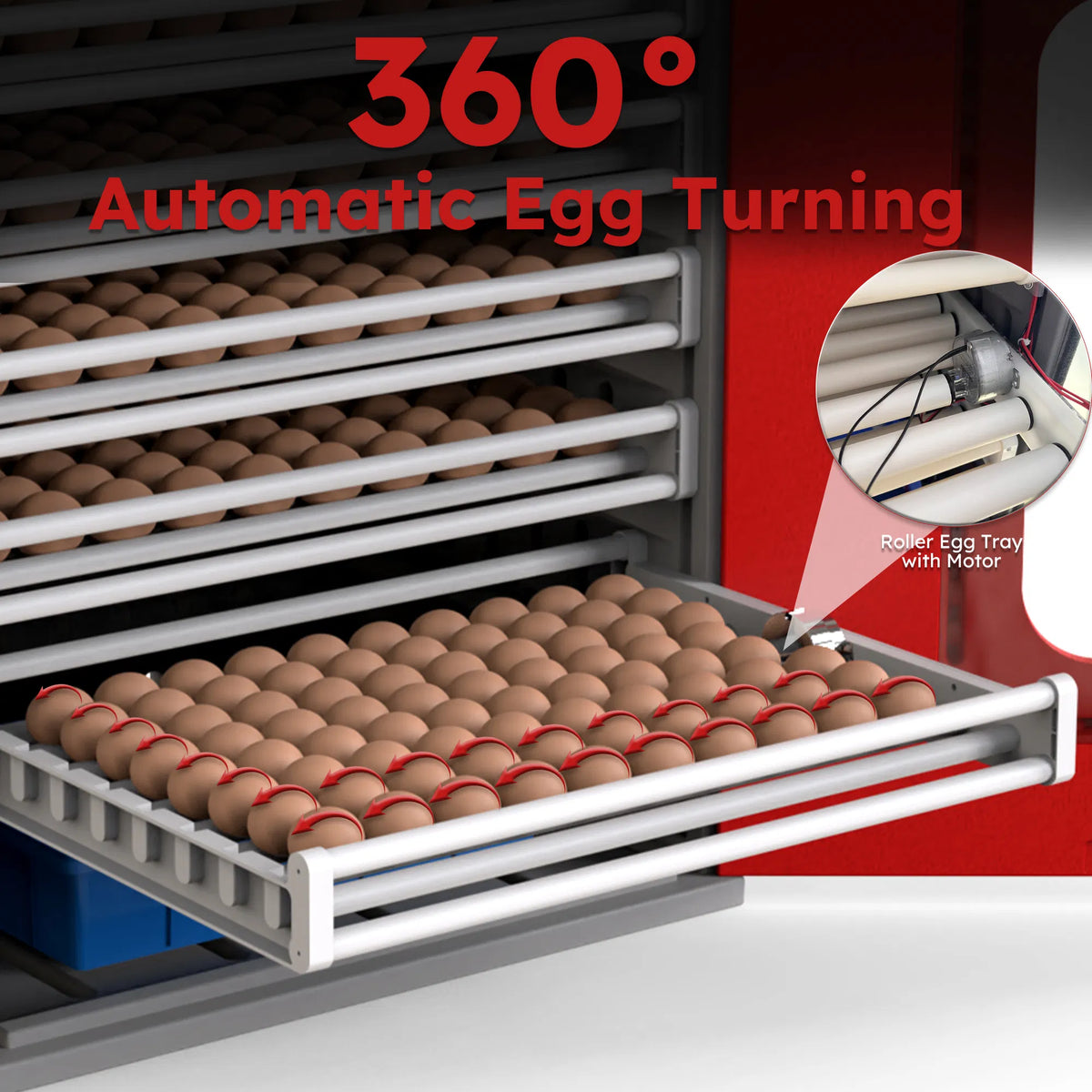 400 Eggs Incubator Cabinet with Automatic Turning&Digital Temperature Control - view 4